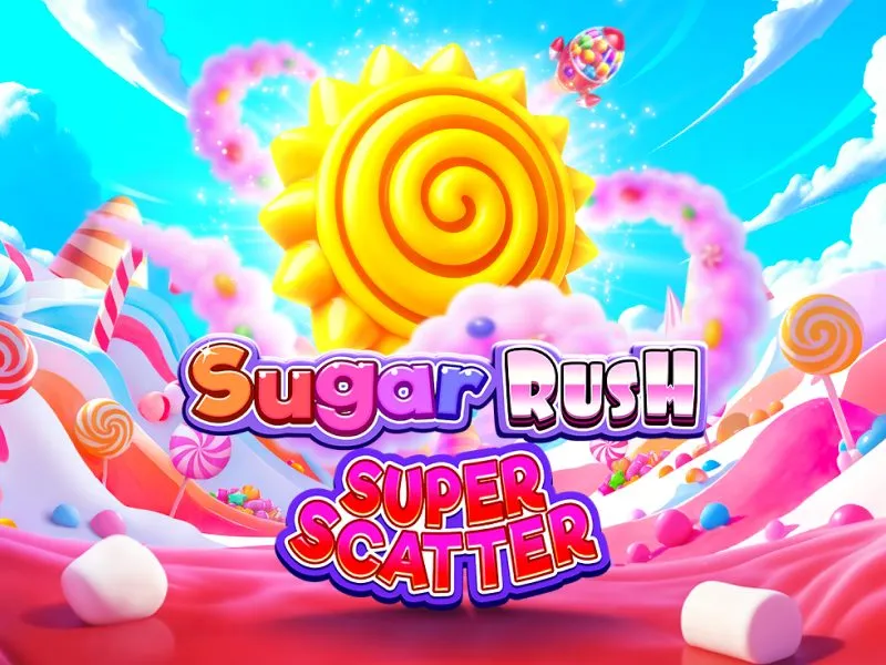 Sugar Rush Super Scatter — ключевой арт, Pragmatic Play