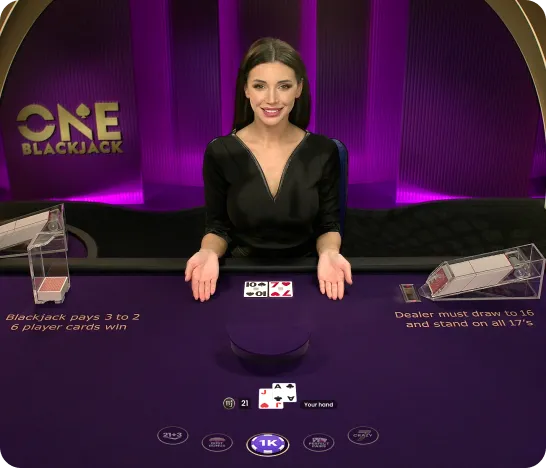 ONE Blackjack — live-игра Pragmatic Play