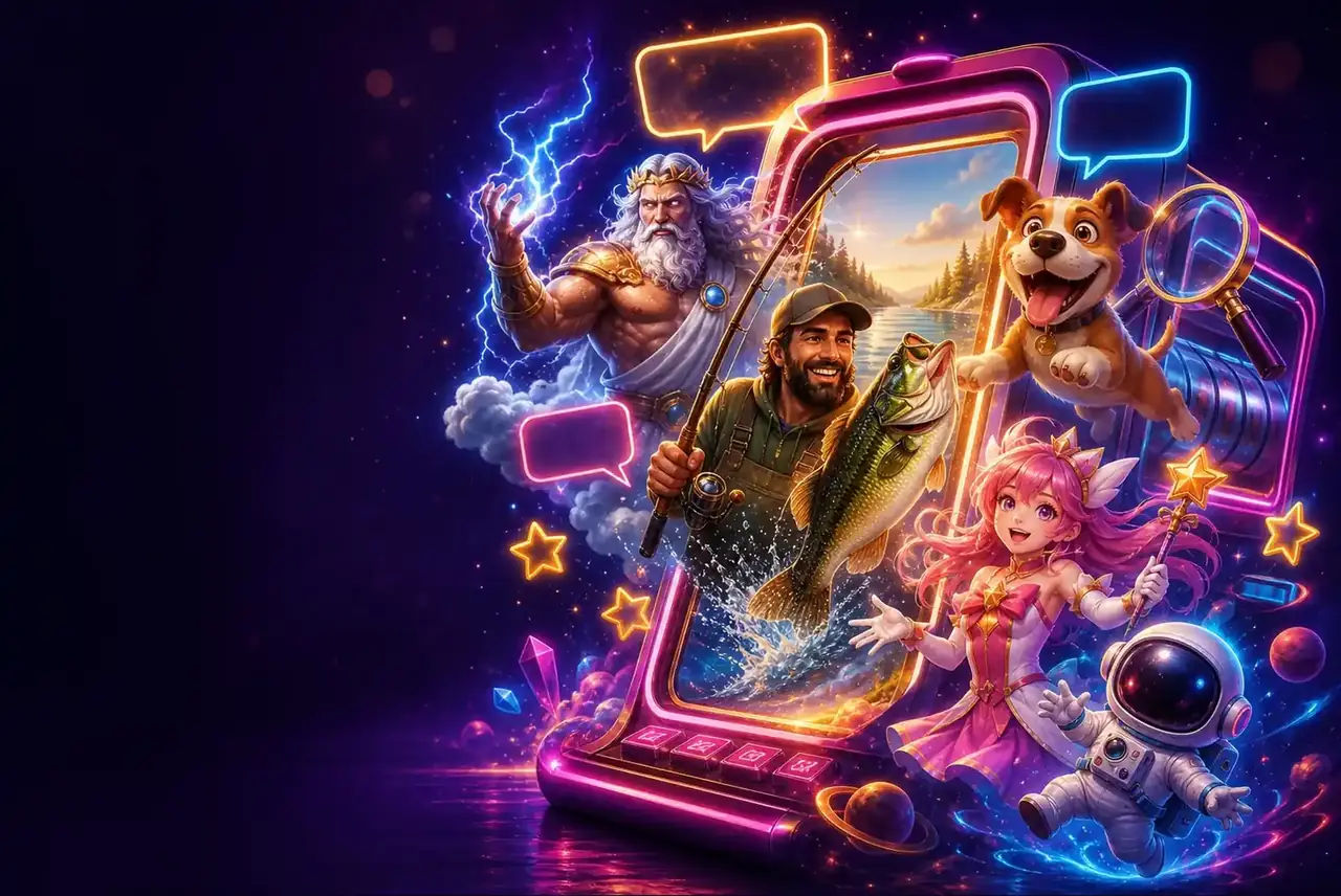 Портал слота с героями игр Pragmatic Play, пузыри отзывов и лупа