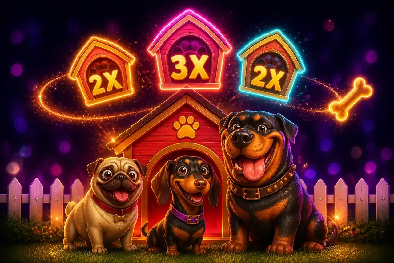 Собаки у будки — герои серии слотов The Dog House