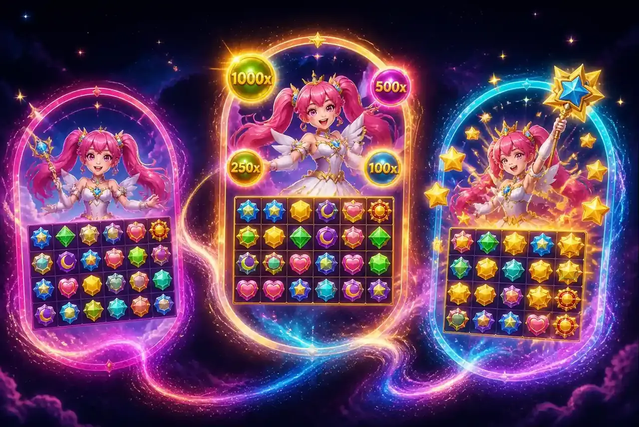 Три версии слота Starlight Princess в звёздных порталах