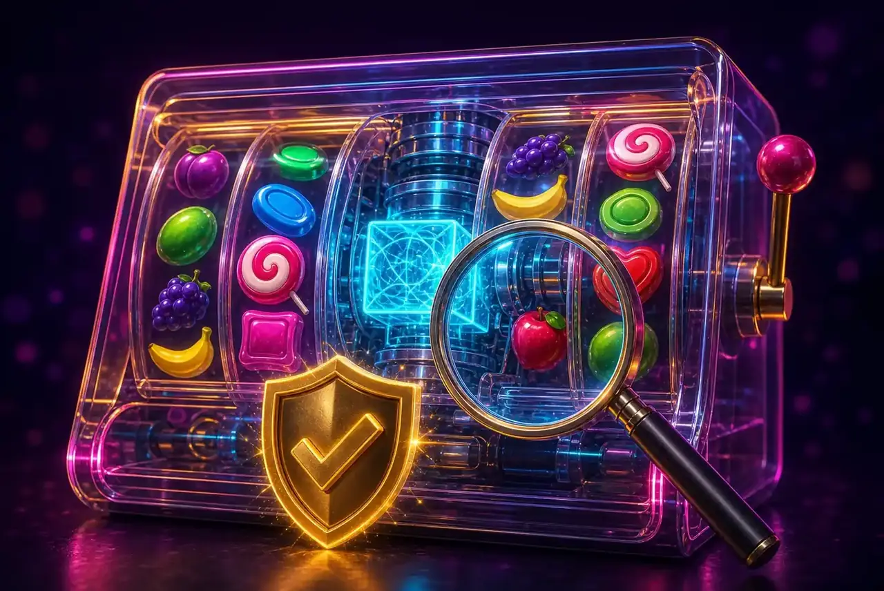 Прозрачный автомат Sweet Bonanza с генератором случайных чисел внутри