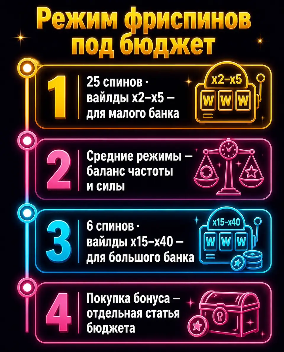 Шкала выбора режима фриспинов 5 Lions Megaways по бюджету