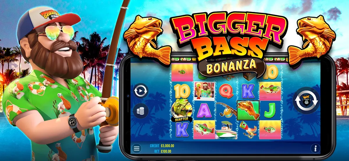 Bigger Bass Bonanza — ключевой арт, Pragmatic Play