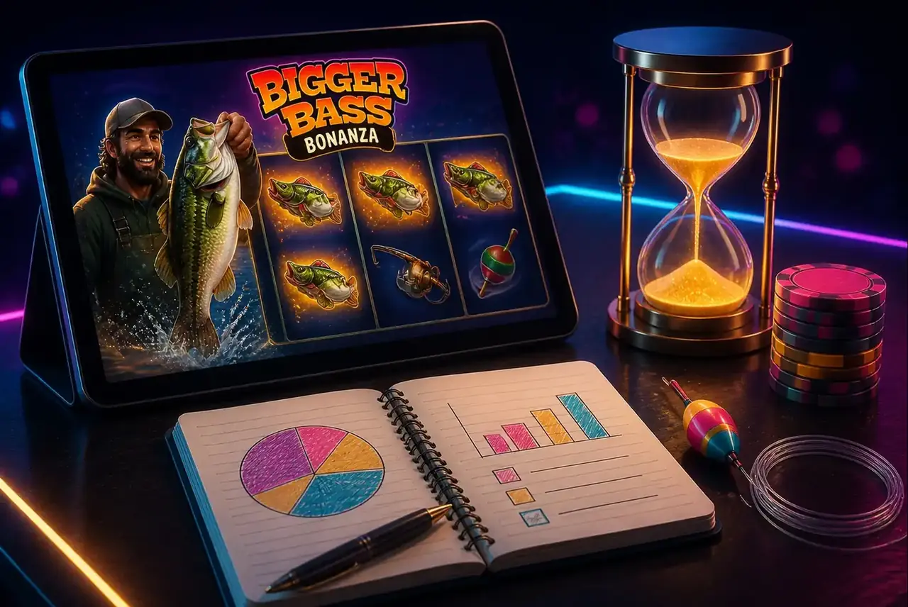 Спокойная игра в Bigger Bass Bonanza: песочные часы и план бюджета