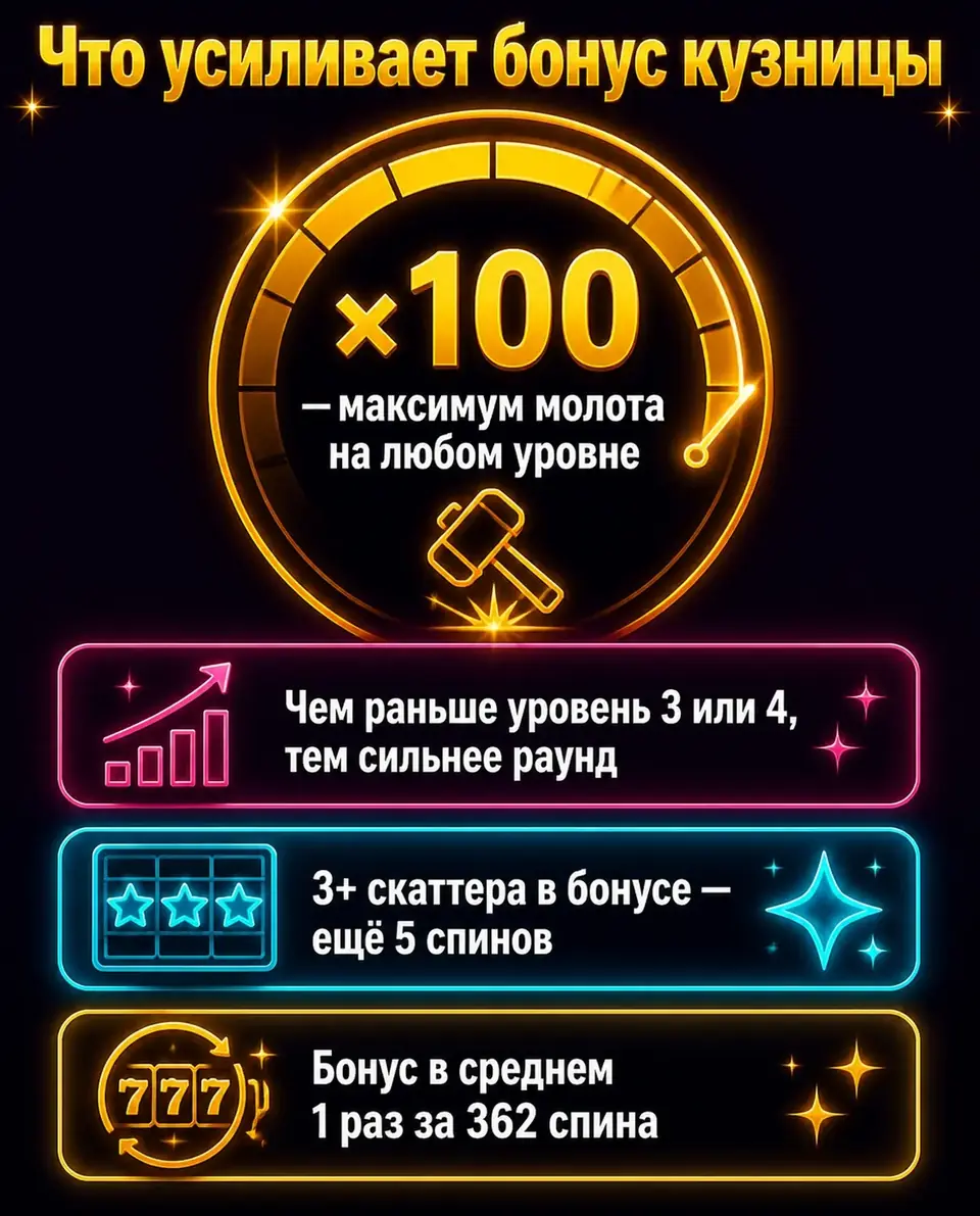 Ключевые факторы фриспинов Forge of Olympus