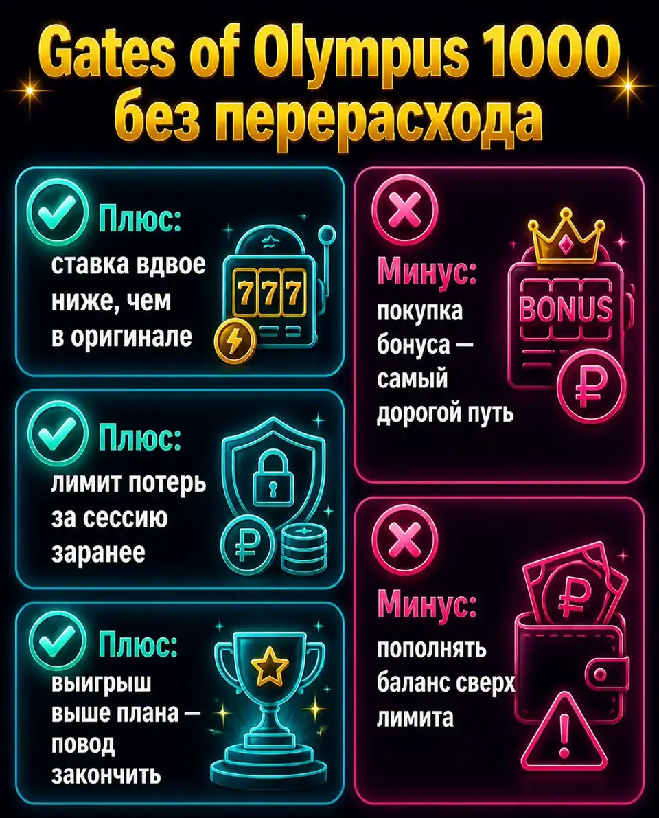 Что делать и чего избегать в Gates of Olympus 1000 ради бюджета