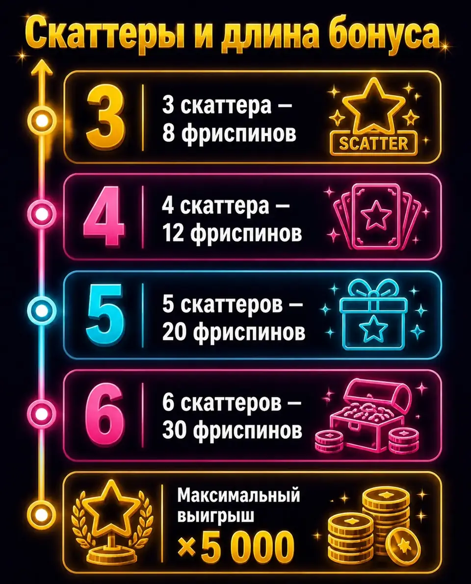 Лестница фриспинов Money Stacks: от 8 до 30 вращений за скаттеры