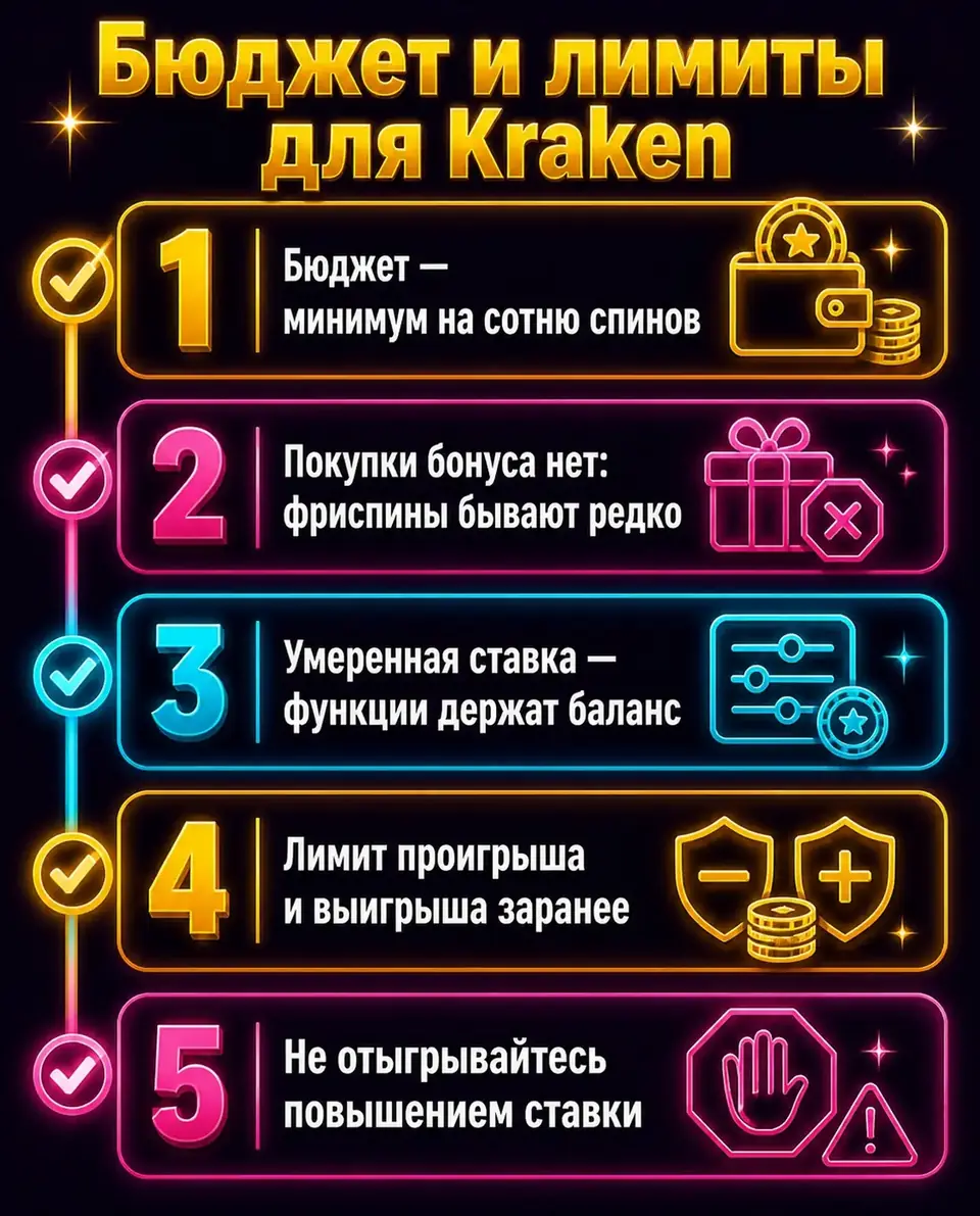 Чек-лист по ставке и лимитам для Release the Kraken