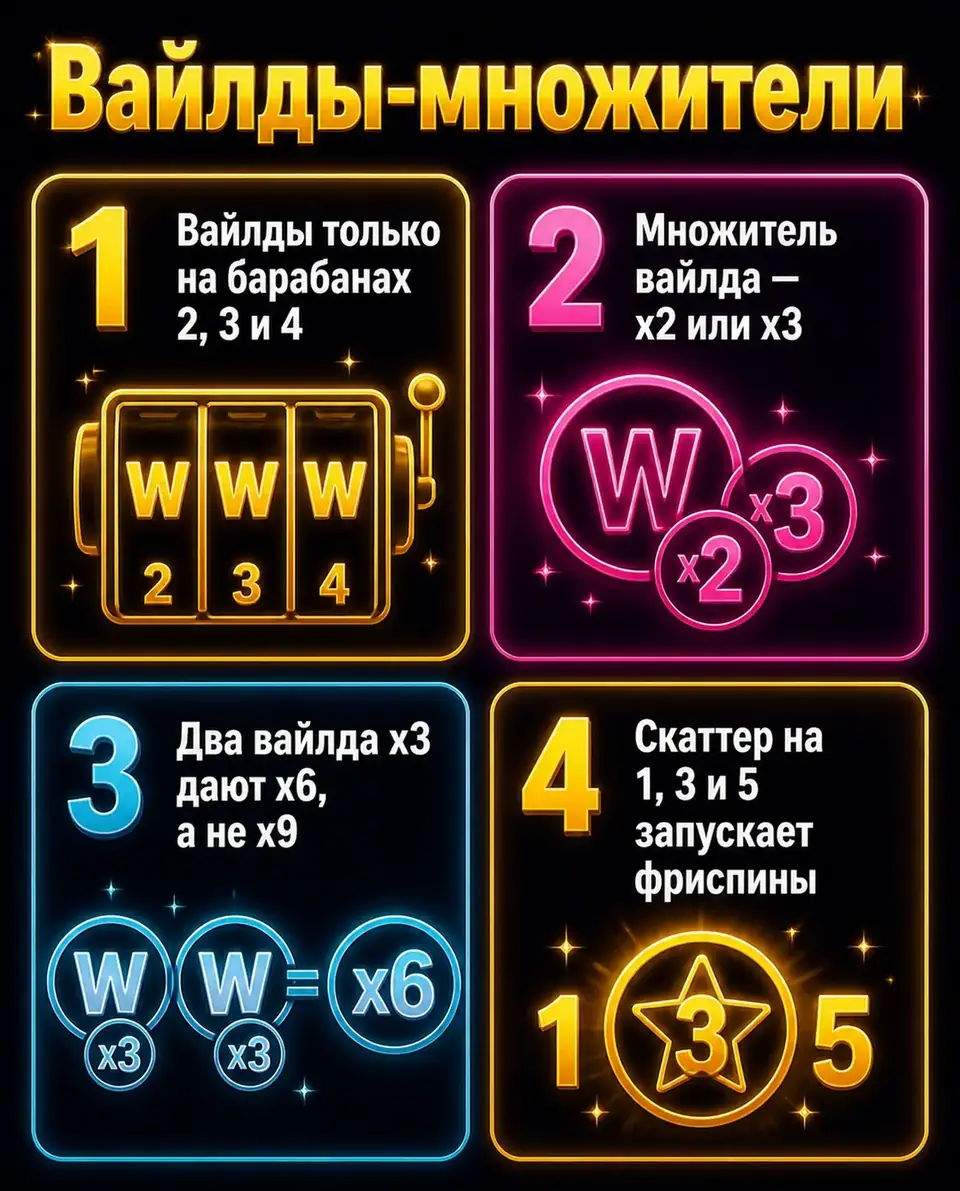 Как работают вайлды-множители и скаттер в The Dog House Royal Hunt