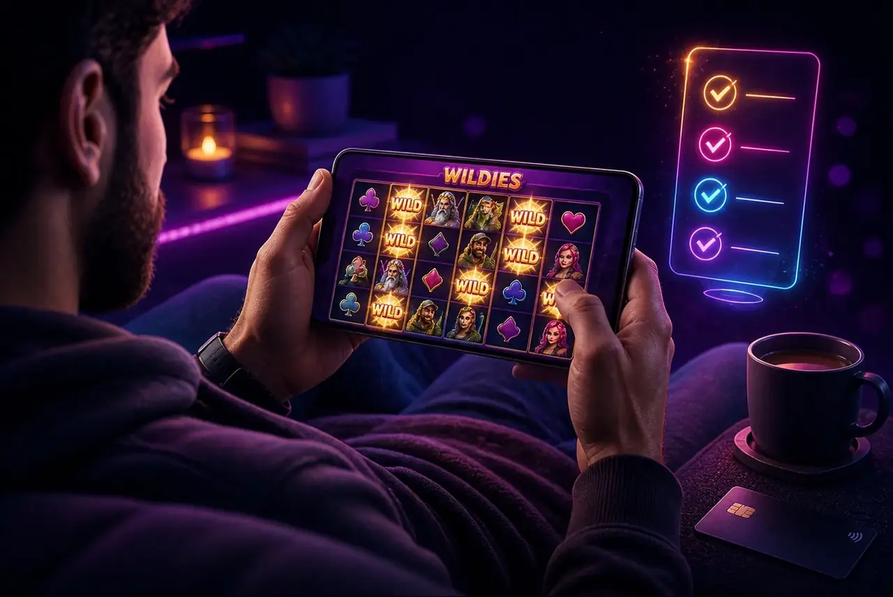 Игрок начинает играть в Wildies на смартфоне дома