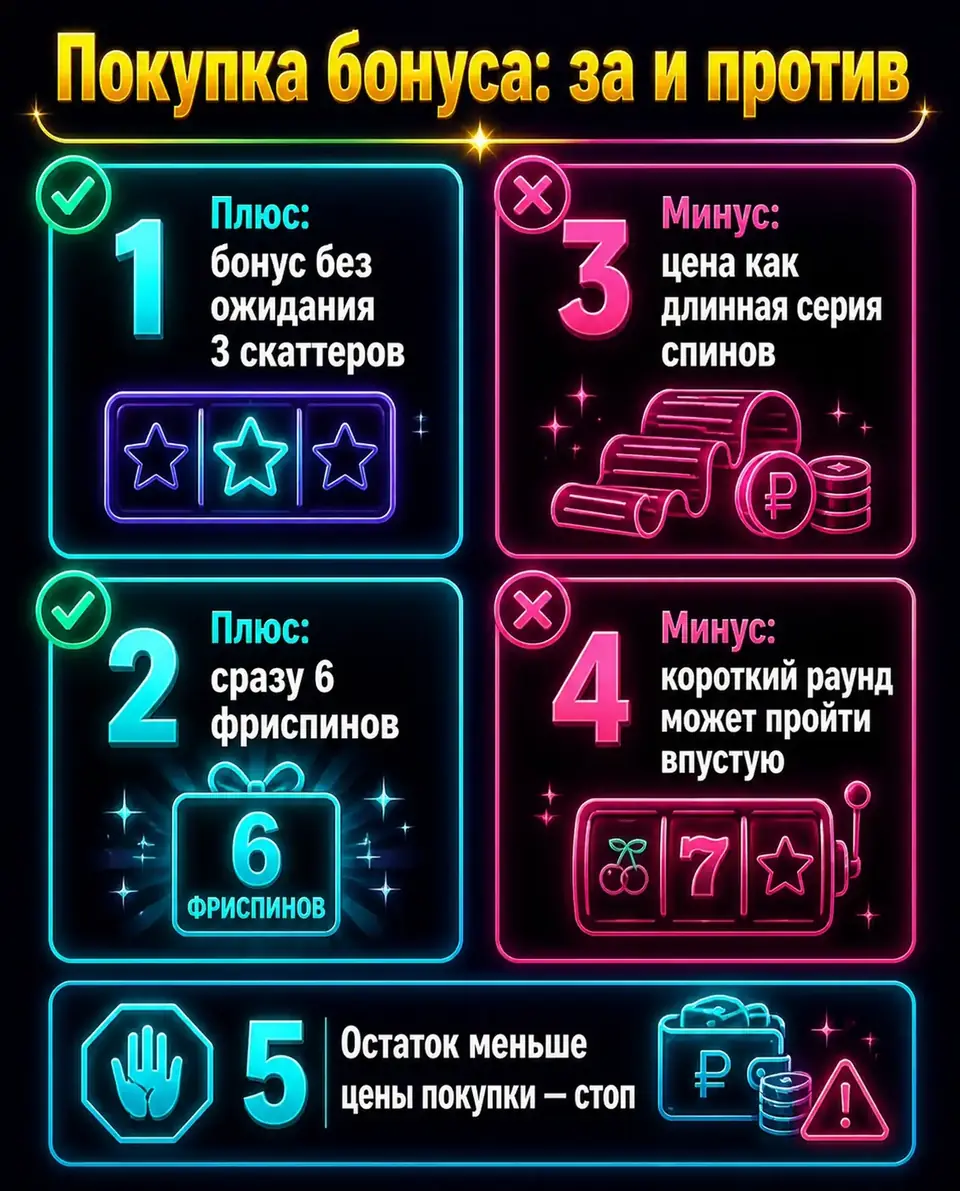Плюсы и минусы покупки бонуса в слоте Wildies