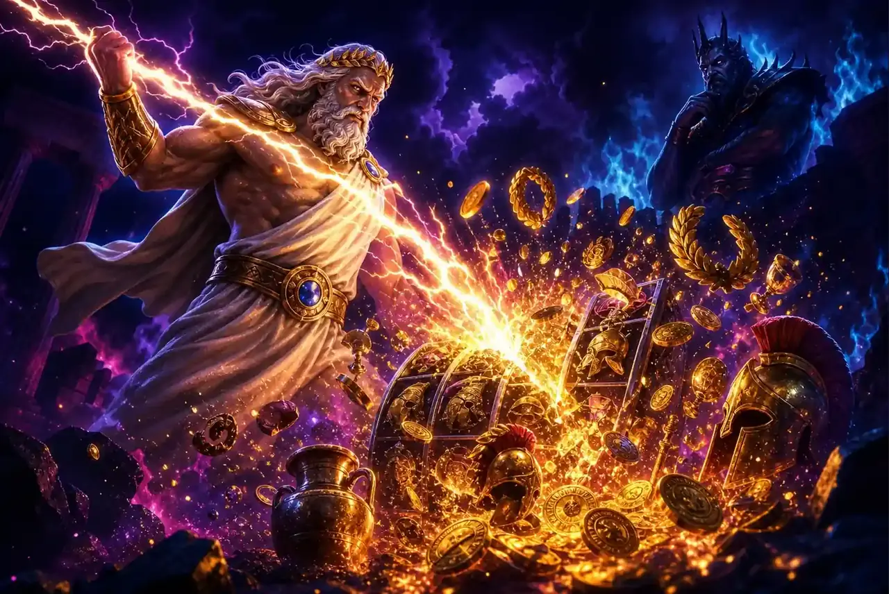 Молния Зевса и фонтан золота: крупный выигрыш в Zeus vs Hades